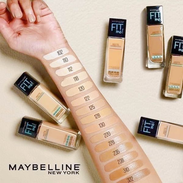 Kem nền Maybelline Fit Me Matte Poreless Foundatione Skin Tone