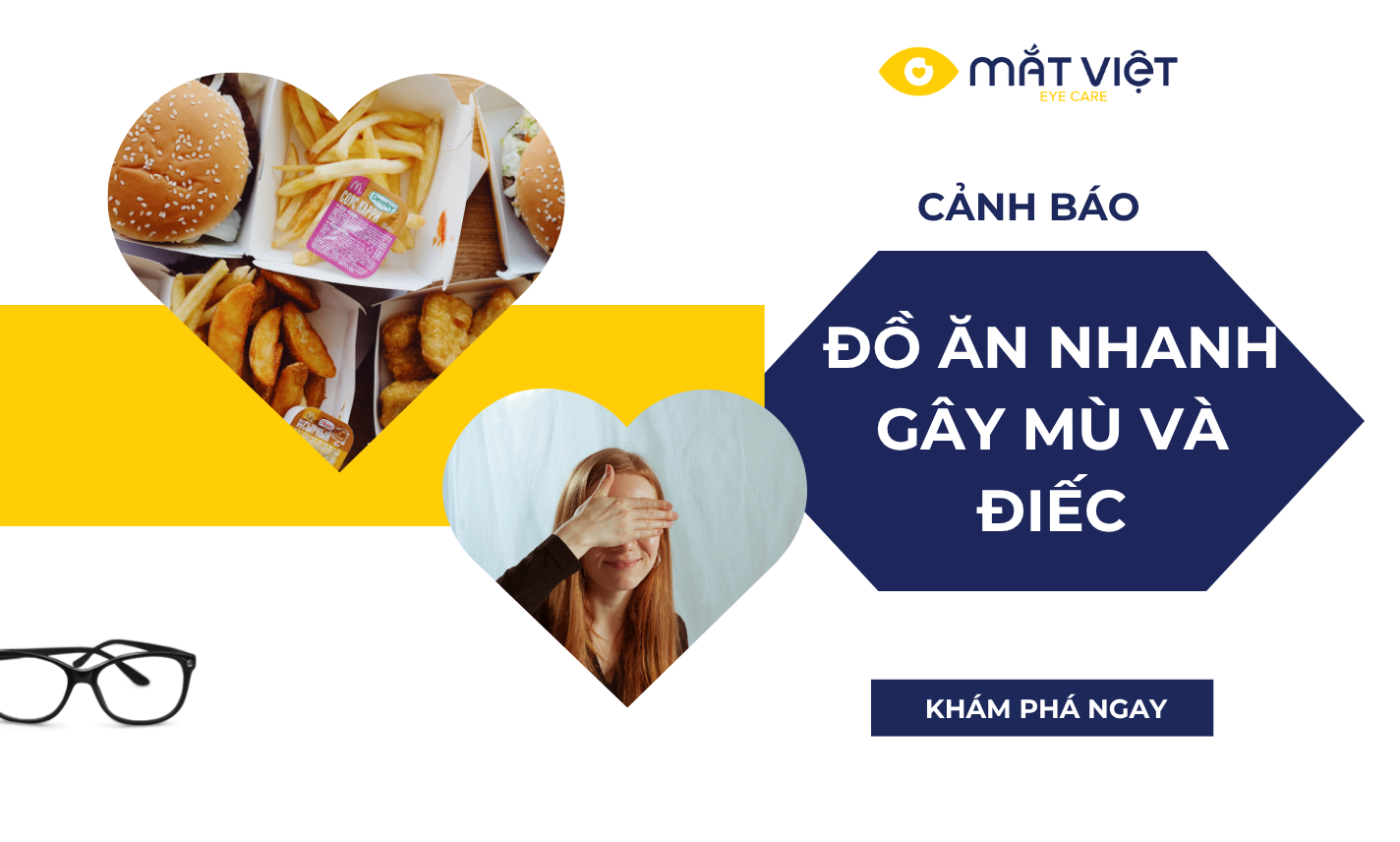 Cảnh báo ăn đồ ăn nhanh gây mù và điếc tai
