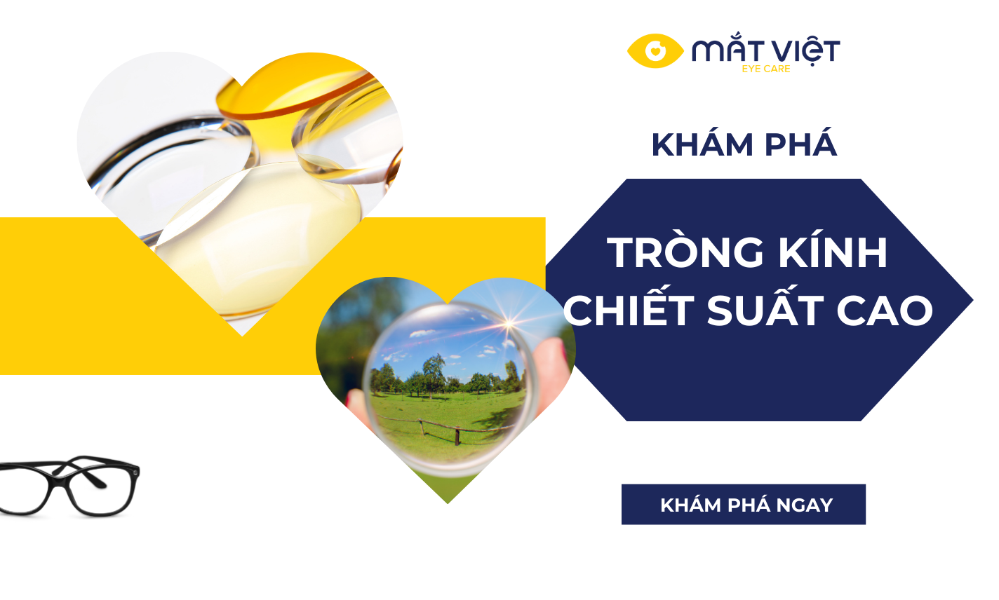 Tròng kính chiết suất cao: Giải pháp giúp kính mỏng nhẹ, thẩm mỹ hơn