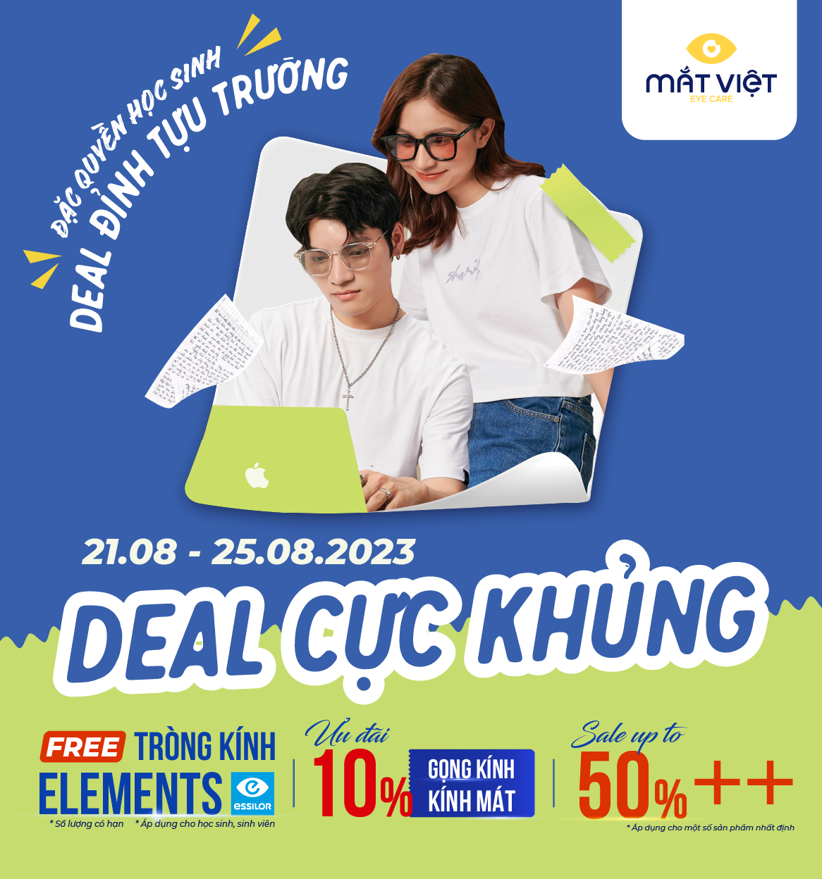 CHỈ 4 NGÀY ƯU ĐÃI DEAL CỰC KHỦNG NGÀY TỰU TRƯỜNG