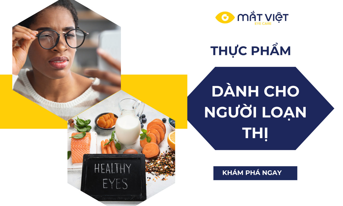 Bị loạn thị nên ăn gì? 9 thực phẩm giúp bảo vệ và cải thiện thị lực hiệu quả