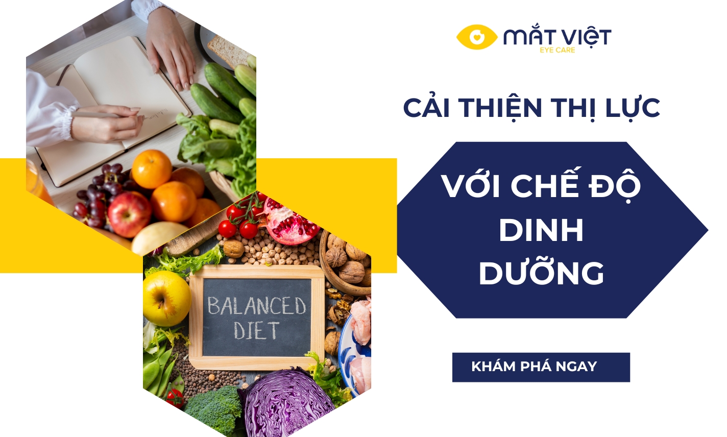 Cách cải thiện thị lực đơn giản với chế độ dinh dưỡng