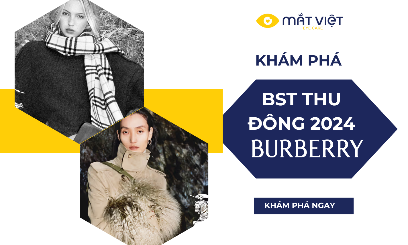 Tổng quan bộ sưu tập mắt kính Burberry Thu Đông 2024