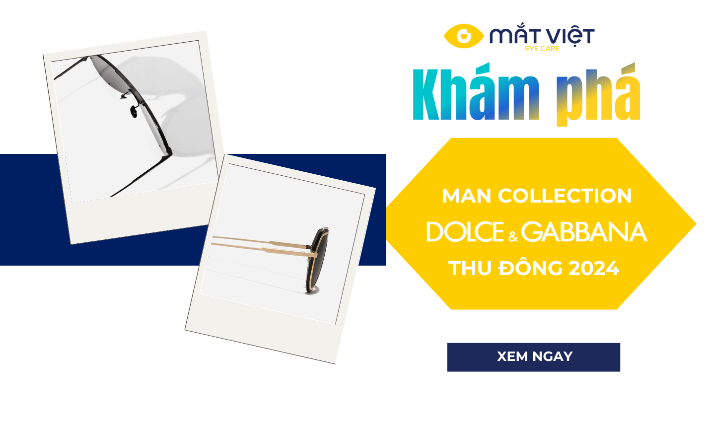 Những dòng mắt kính nam trong BST Thu Đông 2024 Dolce & Gabbana