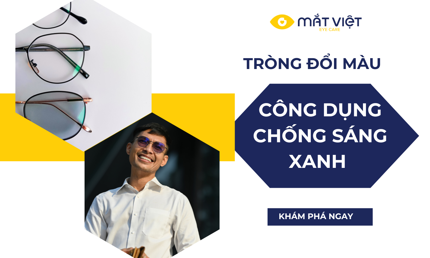 Tròng đổi màu và công dụng chống ánh sáng xanh