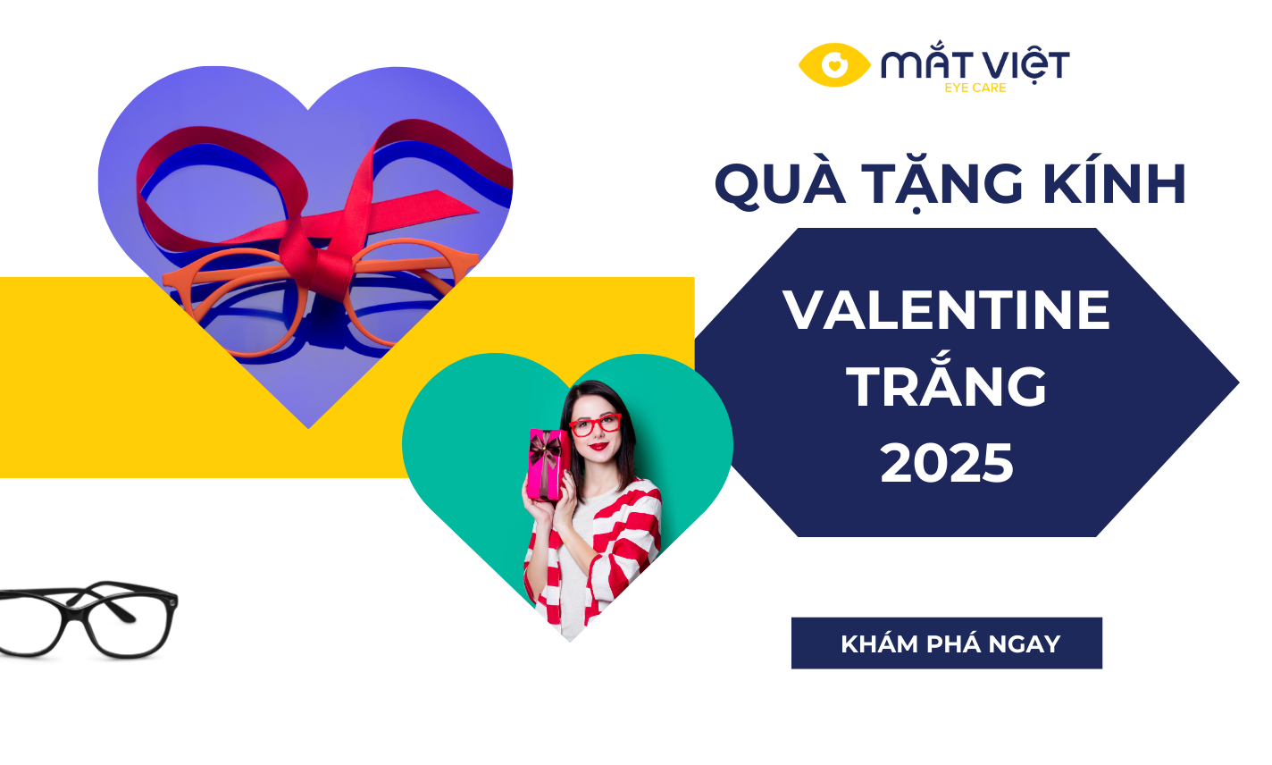 Gợi ý kính mắt cho Valentine Trắng 2025 – Món quà tinh tế và ý nghĩa