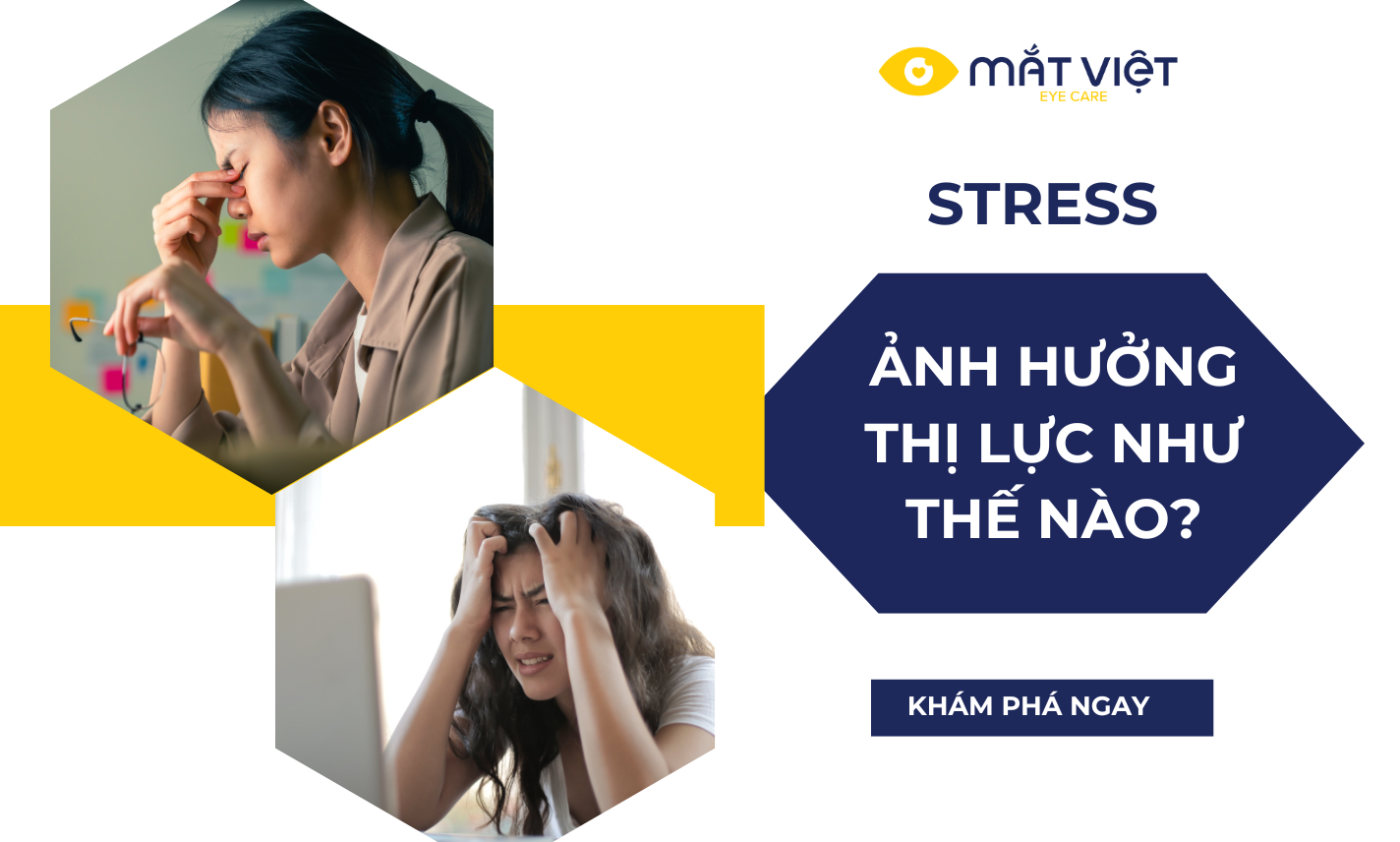 Căng thẳng có thể ảnh hưởng đến thị lực như thế nào?