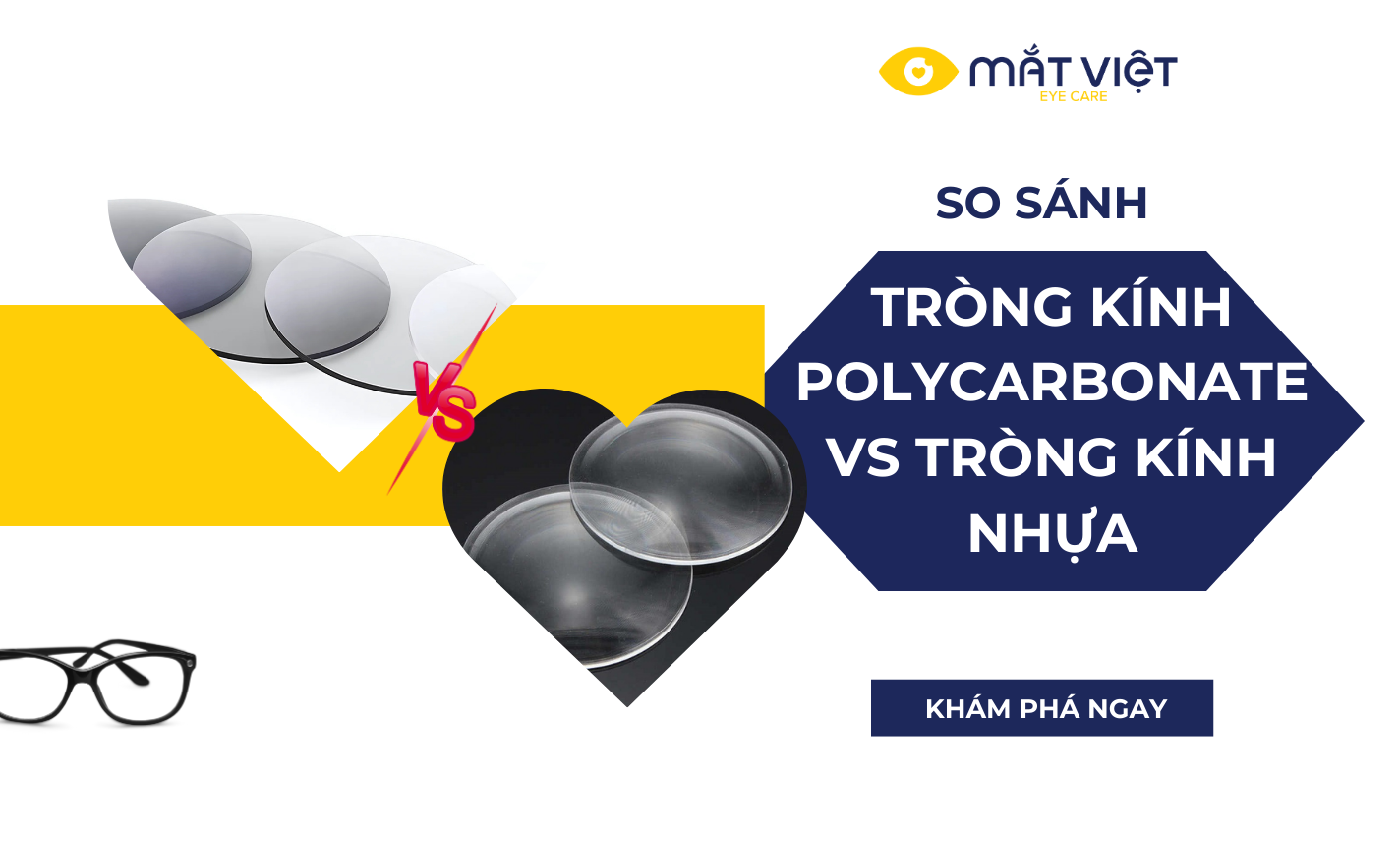 So sánh tròng kính nhựa và tròng kính polycarbonate