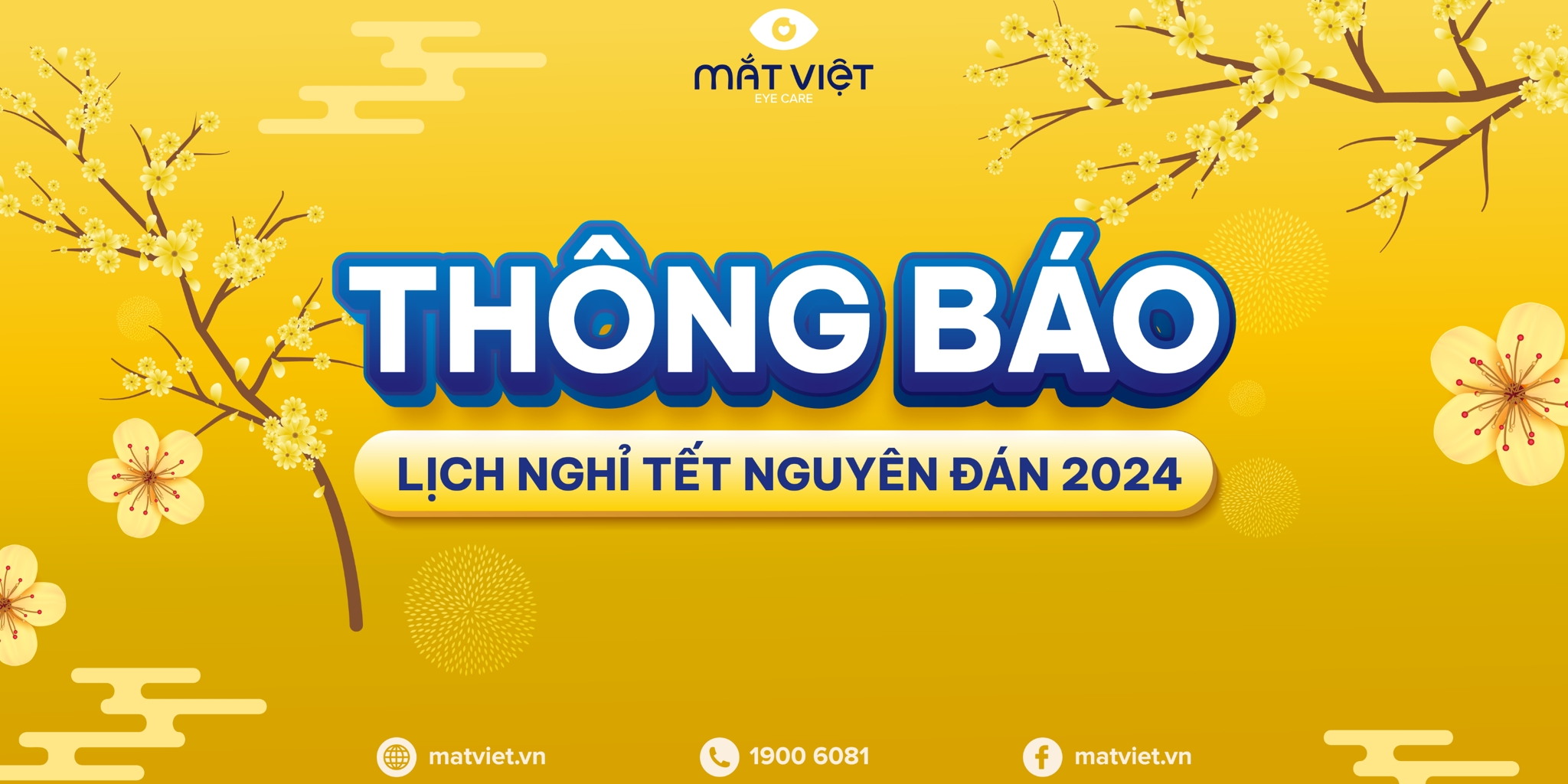 THÔNG BÁO LỊCH NGHỈ TẾT NGUYÊN ĐÁN 2024