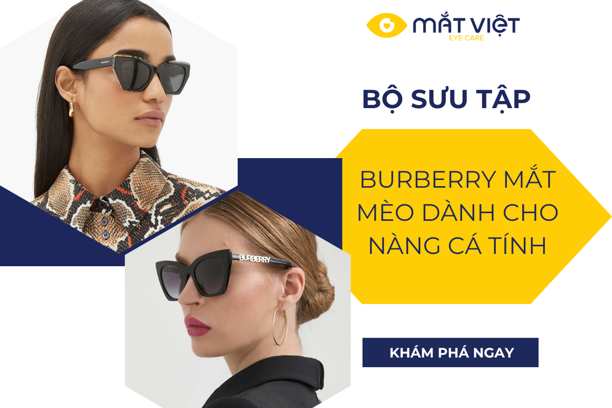 Bộ sưu tập kính Burberry mắt mèo dành cho nàng cá tính