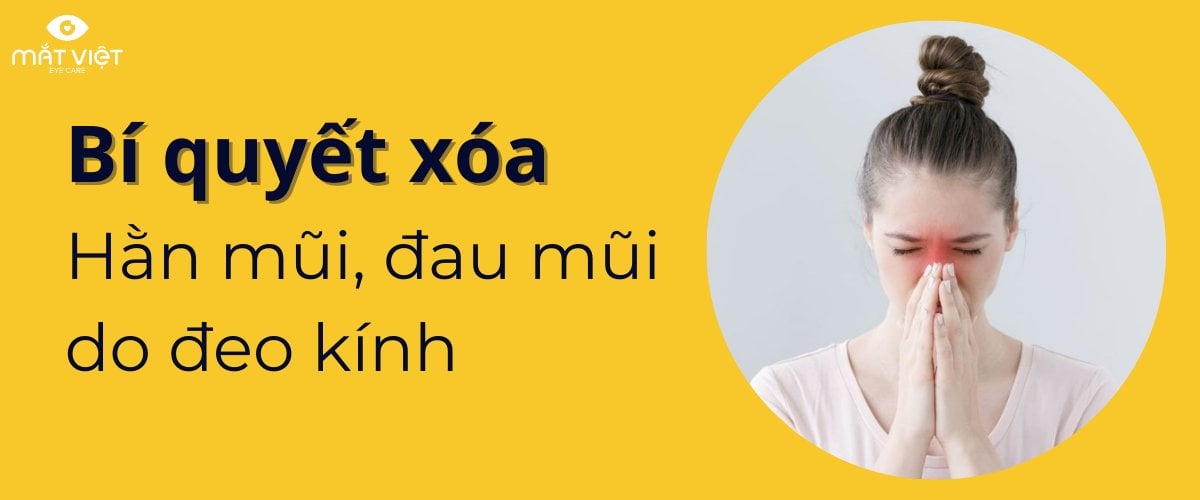 Bí quyết xóa vết hằn mũi, đau mũi do đeo kính gây ra