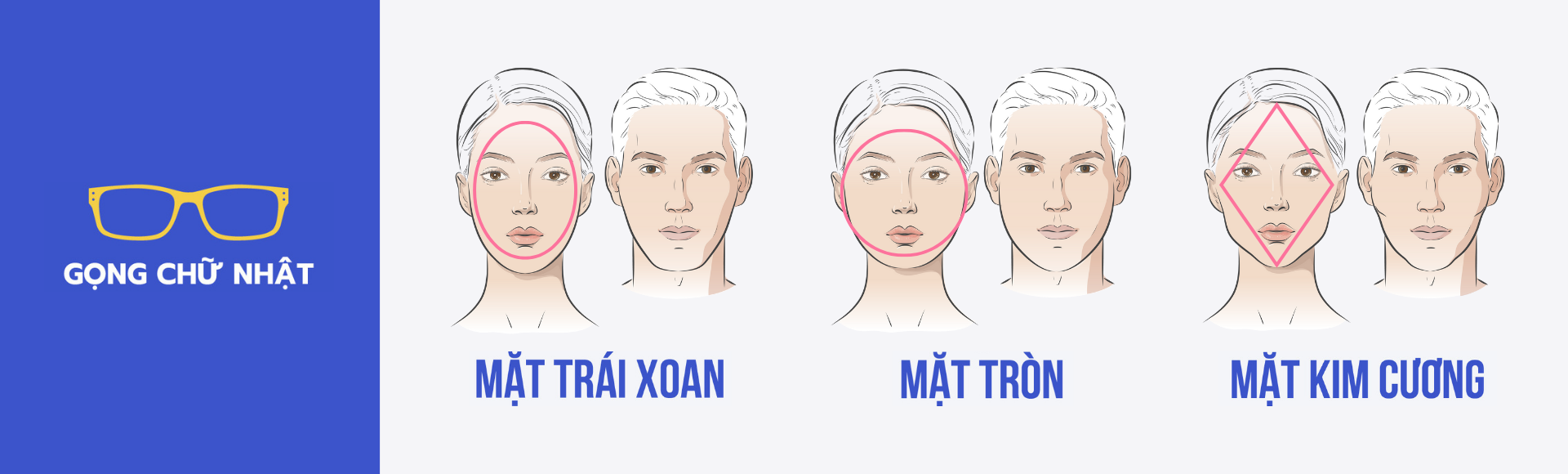 Kính mát chữ nhật