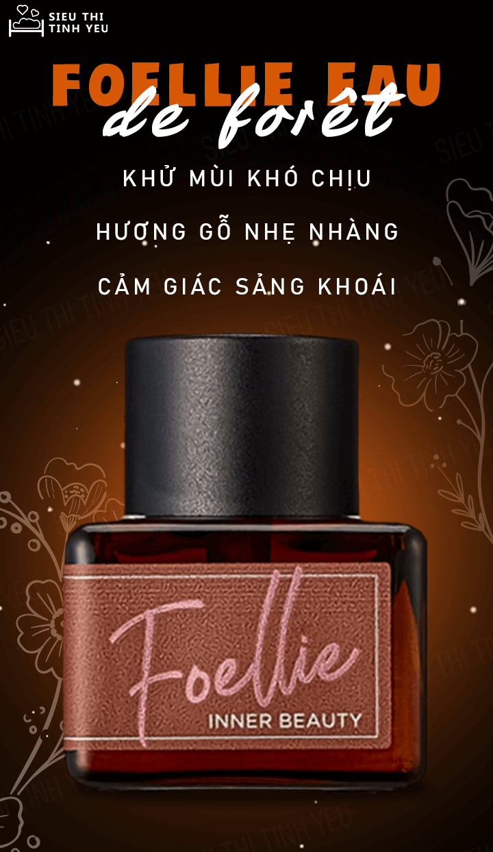 Nước hoa vùng kín Foellie Eau De Forêt màu nâu chai 5ml