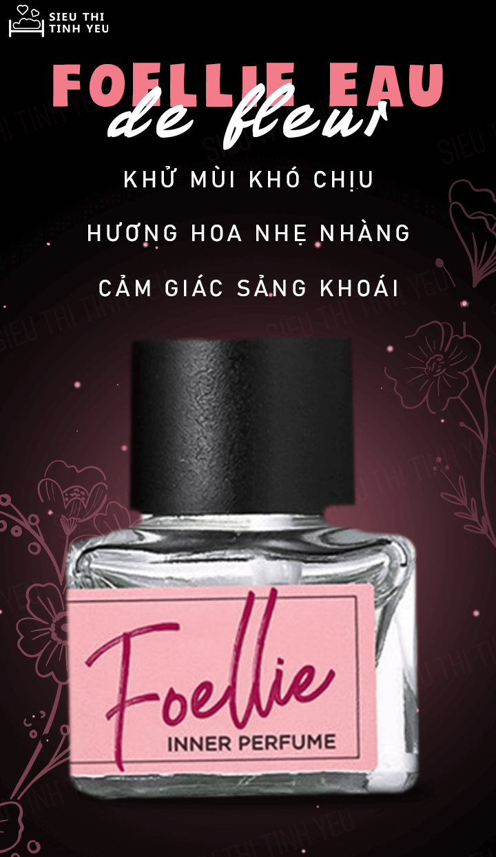 Nước hoa vùng kín Foellie Eau De Fleur màu hồng chai 5ml