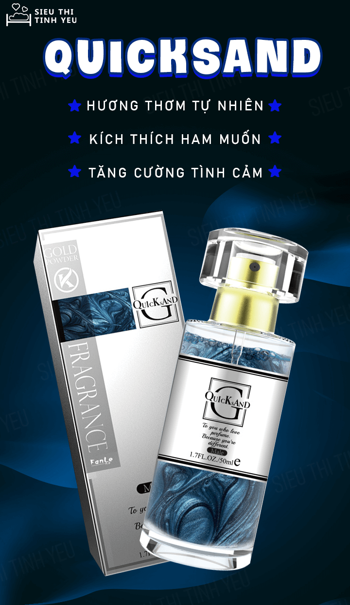 Nước hoa kích thích Quicksand cho nam chai 50ml