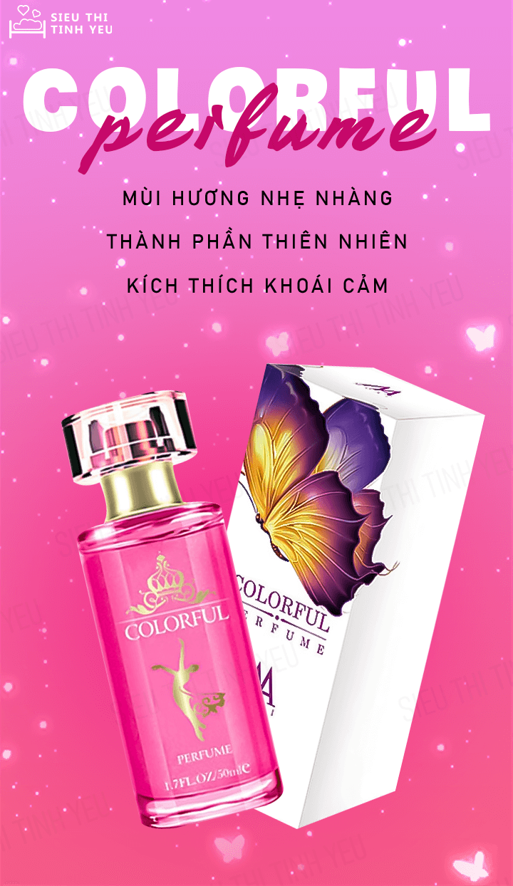 Nước hoa kích thích Colorful Perfume cho nữ chai 50ml