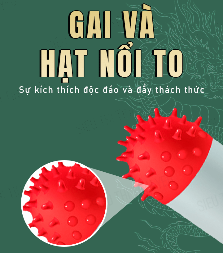 Bao cao su OLO Rồng Xanh đầu gai có bi mềm 1.5cm hộp 1 cái