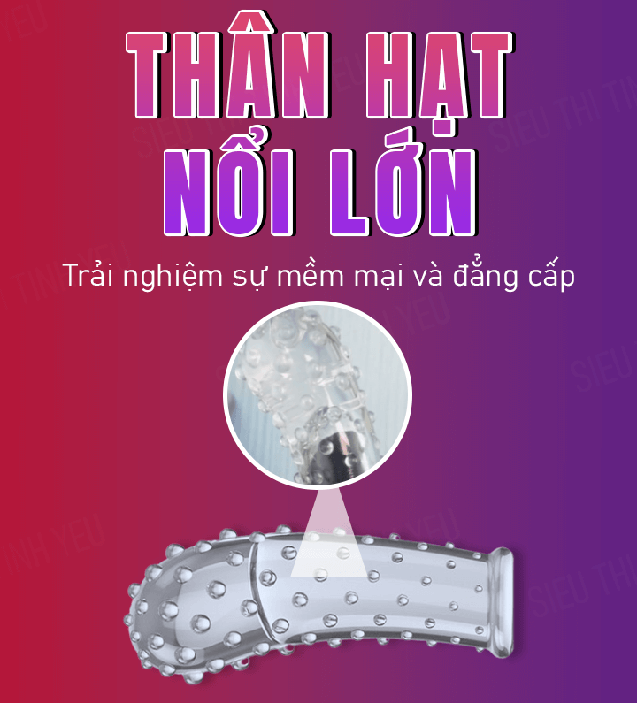 Bao cao su ngón tay Aichao G-Spot 1 hạt nổi toàn thân