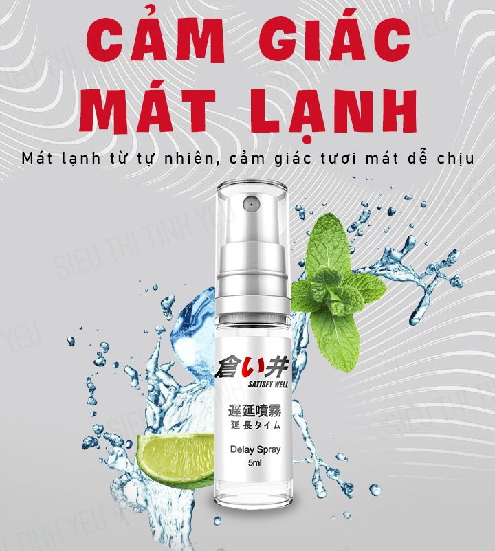 Chai xịt OLO Satisfy Well kéo dài thời gian 5ml