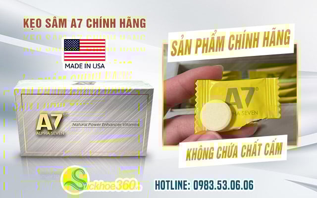 Review Kẹo A7 có chất cấm không, mua ở đâu chính hãng?