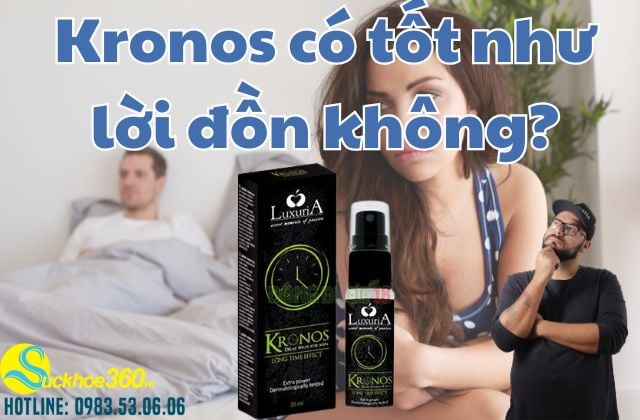 Chai xịt Kronos có tốt như lời đồn?