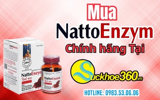 Mua viên uống NattoEnzym Red Rice 60 viên ở đâu chính hãng, uy tín?