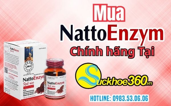 Mua viên uống NattoEnzym Red Rice 60 viên ở đâu chính hãng, uy tín?
