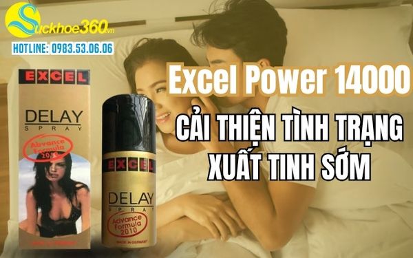 Xịt Excel Power 14000 Delay Spray thành phần, công dụng có gì?