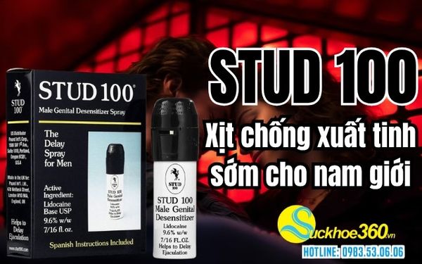 Sự thật xịt chống xuất tinh sớm Stud 100 có tốt như lời đồn?