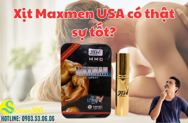 Xịt Maxmen USA có thật sự tốt như lời đồn?