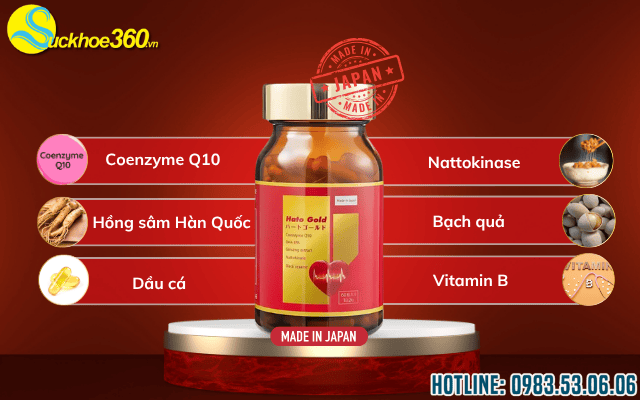 Thành phần chính có trong viên uống Hato Gold