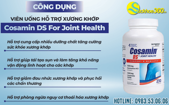Cosamin DS For Joint Health có tác dụng gì?