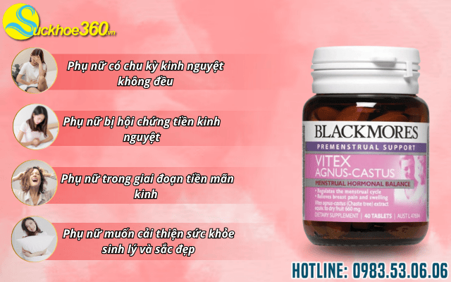 Đối tượng sử dụng Blackmores Vitex Agnus Castus
