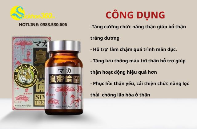 Tác dụng của Maka Sixteen Nhật Bản
