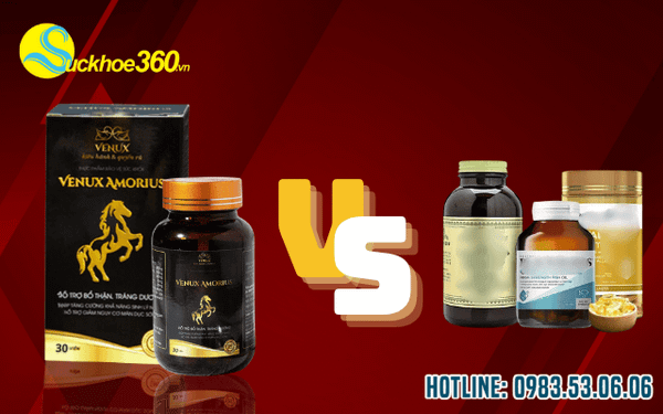so sánh venux amorius với các loại thực phẩm chức năng khác