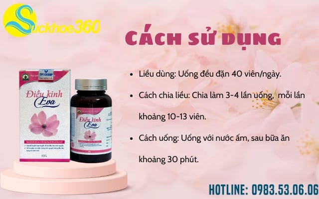 Hướng dẫn sử dụng Điều Kinh EVA
