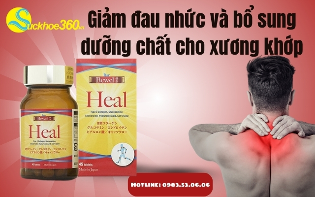 Bewel Heal - Bảo vệ, giảm đau khớp và bổ sung chất nhờn cho khớp