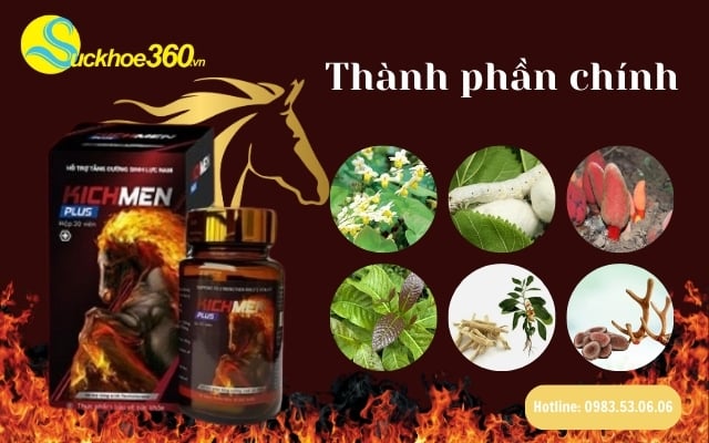 Các thành phần có trong viên uống Kichmen Plus