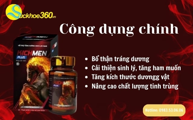 Công dụng của Kichmen Plus