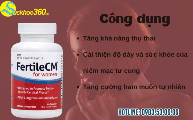 Công dụng chính của Viên Uống FertileCM