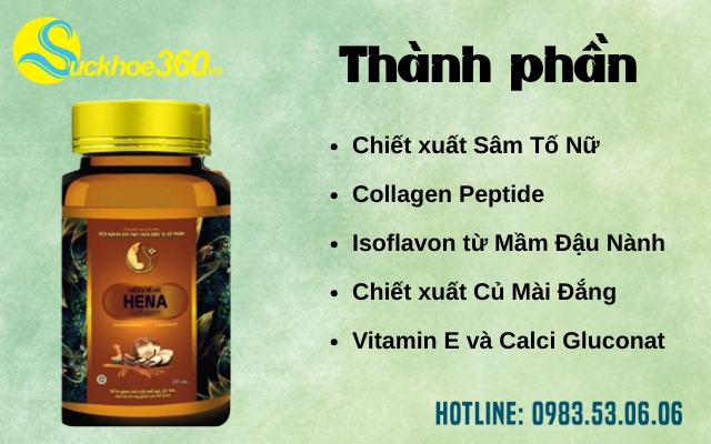 Thành phần của Xuân Tố Nữ Hena