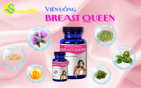Breast Queen - Viên uống hỗ trợ tăng kích thước vòng một