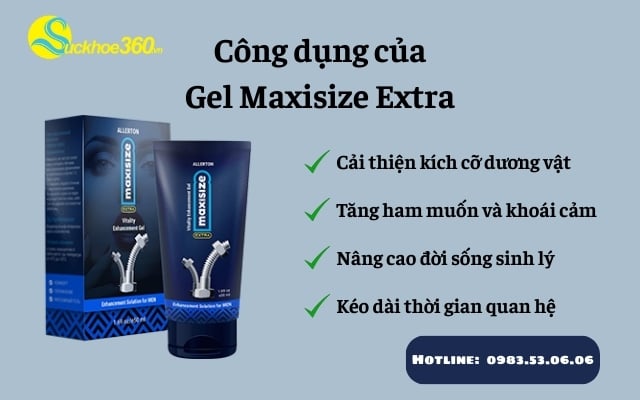 Công dụng của Gel Maxisize Extra đối với phái nam