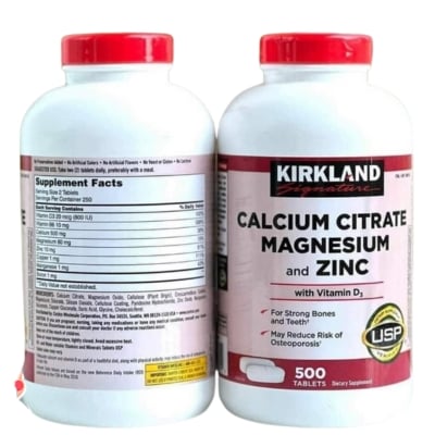 Kirkland Calcium Citrate Magnesium And Zinc