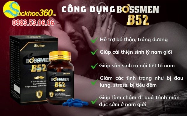 Công dụng của viên uống BossMen B52