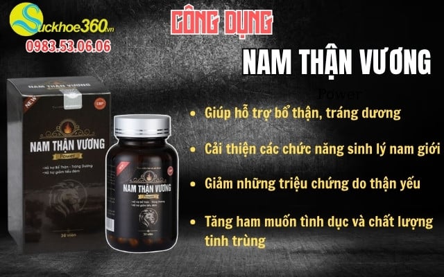 Công dụng của viên uống Nam Thận Vương Power