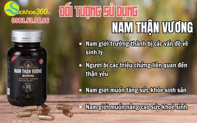 Đối tượng nên sử dụng Nam Thận Vương Power hộp 30 viên
