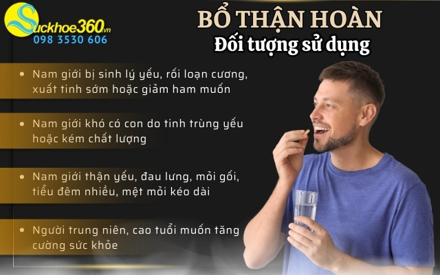 Ai nên sử dụng Bổ Thận Hoàn Tùng Lộc để cải thiện sinh lý