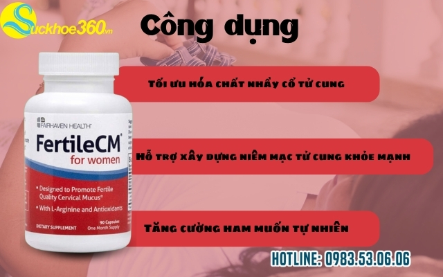Chi tiết công dụng của FertileCM