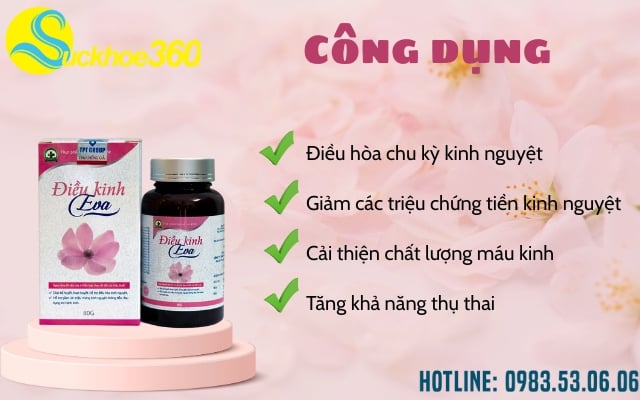Công dụng Điều Kinh Eva